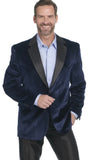 Circle S Laredo Velvet Tuxedo Coat- Navy