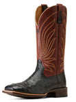 Ariat Men's Brandin' Ultra Full Quill Ostrich Boot-Black