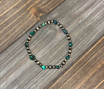 Stretchy Sterling Silver Beads with assorted colors Bracelet