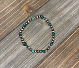 Stretchy Sterling Silver Beads with assorted colors Bracelet