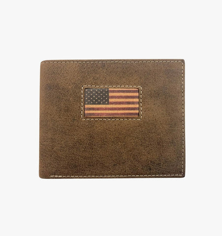 Roper American Flag Passcase Wallet