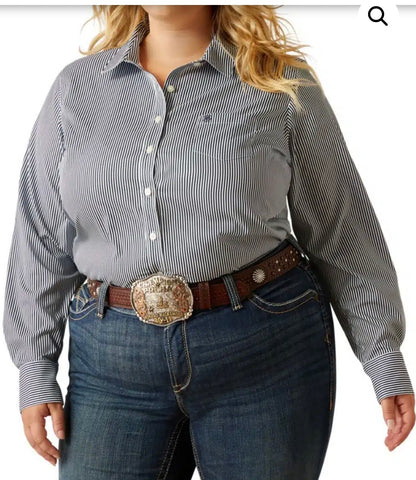 Ariat Women's Kirby Pro Black Iris Stripe Shirt