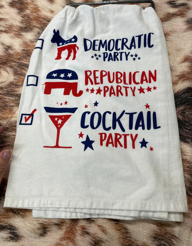 Dish Towel-Cocktail Party