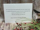CJ Brown “Mr. Farmer Snowman” Christmas Card