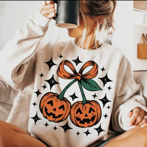 Pumpkin Bow Crewneck