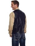Cripple Creek Black Genuine Leather Vest