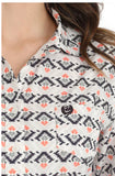 Cinch Women's ArenaFlex White Aztec Print Shirt