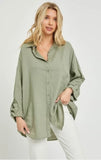 Risen Relaxed Fit Button Down Linen Shirt