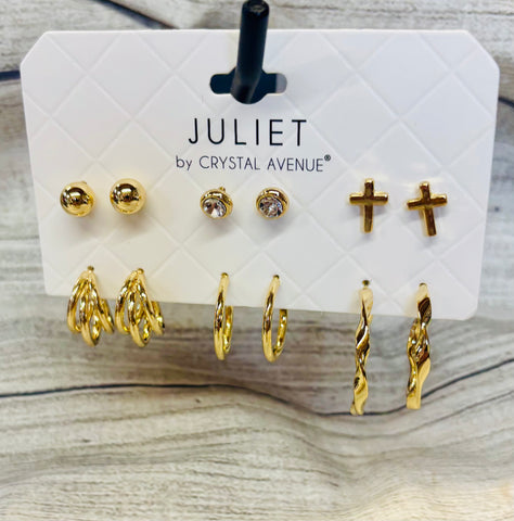 Juliet Gold Earring Set