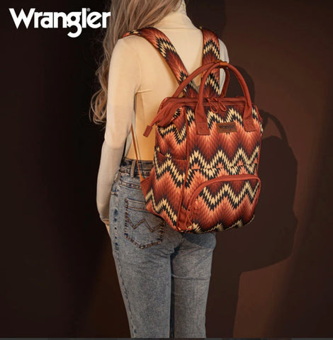 kelty aztec-style top zip backpack diaper bag Wrangler Southwestern Print Diaper Backpack