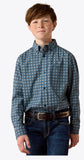 Ariat Boy's Teal Southwest Geo Print Shirt