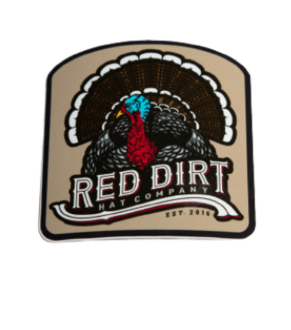 Red Dirt Hat Turkey Sticker