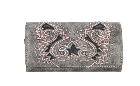 Montana West Boot Scroll Collection Wallet