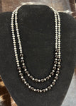 Pearl w/ Black Onyx Center Necklace