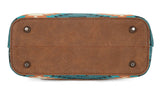 Wrangler Aztec Distressed Print Dual Sided Print Hobo Bag/Crossbody