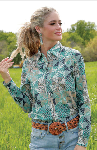 Cruel Women’s Geometric Print Shirt