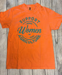Support Women in Agriculture Tee-Orange