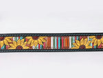 American Darling Hand Tooled/ Painted Sunflower with strips Belt