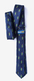 Christmas Cacti Navy Blue Necktie
