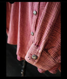 Acres Button Up Shirt-Sangria