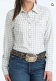 Cinch Women’s White Gingham Arenaflex Snap Shirt