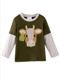Little Cattle Rancher Boys Shirt