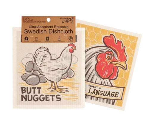 Fowl Language Swedish Dishcloth Set