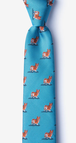 Corgi Blue Necktie