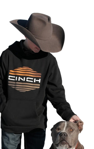 Cinch Boy's Black Graphic Logo Sweatshirt