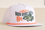 Red Dirt Hat Hooked White & Orange Rope Cap