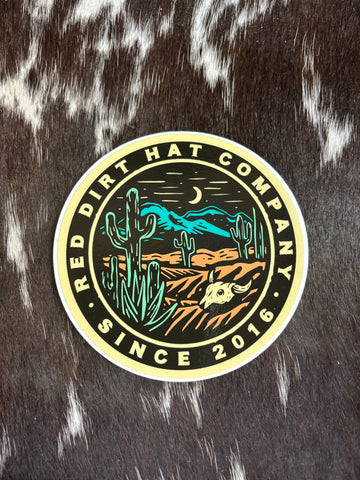Red Dirt Hat Co. Desert Moon Decal
