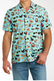 Cinch Men’s Pool Float Print Shirt