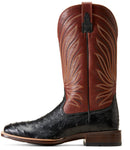 Ariat Men's Brandin' Ultra Full Quill Ostrich Boot-Black