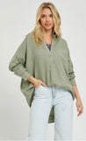 Risen Oversized Popover Linen Shirt