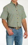 Cinch Men’s Green/Yellow/Blue Plaid Shirt