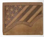 Roper Tan Flag Passcase Wallet