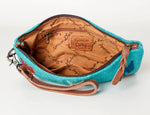 American Darling Turquoise Clutch with Shoulder Strap