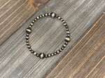Stretchy Sterling Silver Beads with assorted colors Bracelet