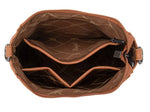 Wrangler Sherpa Aztec Canvas Crossbody - Brown
