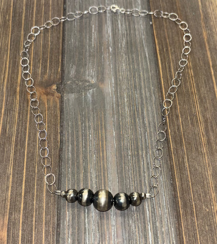 Mixed 7 Navajo Pearl Bead Necklace
