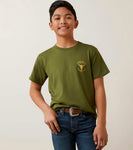 Ariat Boy's Bison Skulls Tee