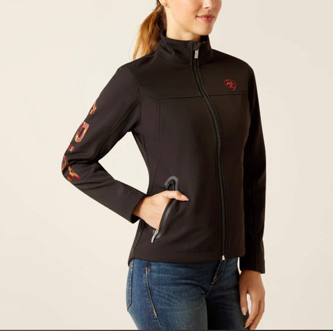 Ariat Women’s Team Softshell Jacket Black Mirage