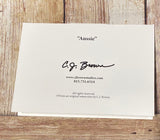 CJ Brown “Aussies” Notecard