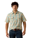 Ariat Men’s Retro Hartman Aquafer Plaid Snap Shirt