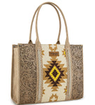 Wrangler Tooled Aztec Large Tote