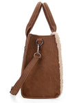 Wrangler Sherpa Southwestern Print Small Canvas Tote/Crossbody - Brown
