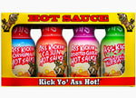 Travel Size Ass Kickin’ Hot Sauce 4 Pack