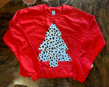 Red Dalmatian Tree Sweatshirt