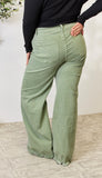 Risrn Full Size Raw Hem Wide-Leg Jeans