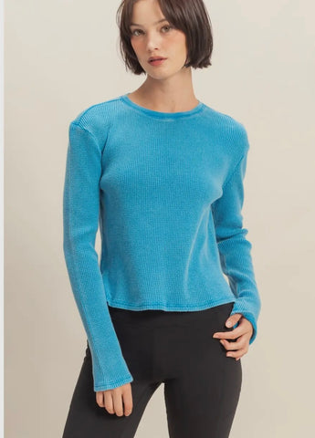 Double Waffle Knit Top